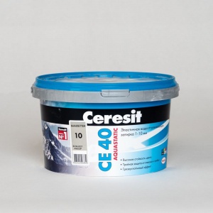 Затирка Ceresit CE40 Aguastatic эластичная водоотталкивающая №10 Манхеттен 1-10 мм 2 кг.