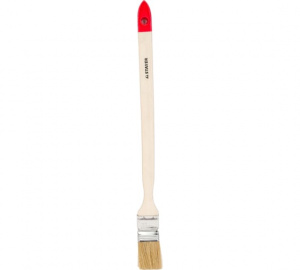 Кисть радиаторная 1,5" (38 мм), натуральная щетина, деревянная ручка