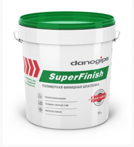 Шпатлевка готовая Danogips SuperFinish (СуперФиниш) 3л/5кг.