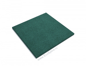 Резиновая плитка, Зеленая, 500х500мм, 20мм