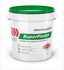 Шпатлевка готовая Danogips SuperFinish (СуперФиниш) 11л/18,1 кг