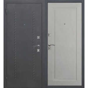Дверь мет. Dominanta муар ясень серый эмаль 960мм левая/ФЕРРОНИ