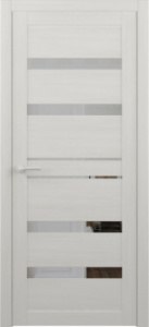 Полотно остекленное Эко-шпон Дрезден 800 белый кипарис зеркало