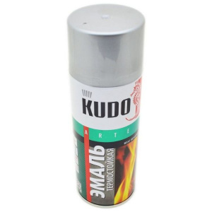 Эмаль KUDO-5001 серебристая термостойкая  520 мл